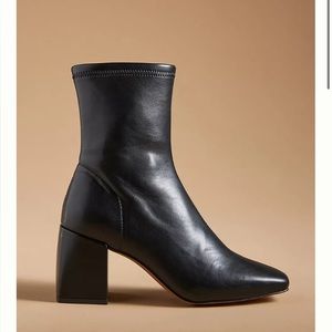 Silent D Carina Heeled Ankle Boot Black Womens 10 or 41